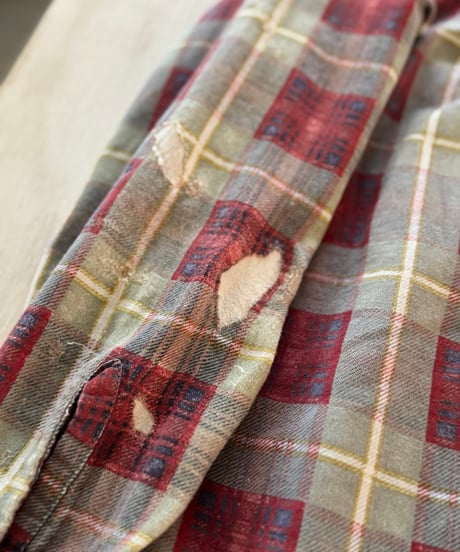 50s CHANDLER Cotton Flannel shirt