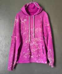 60〜70s made in usa damaged stitch and painted hoodie