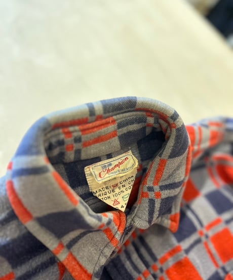 50s Champion Made in Chaina flannel shirt