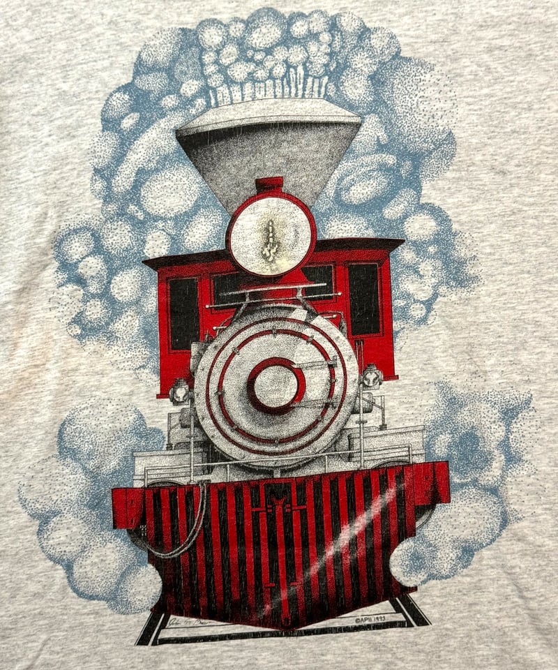 古着】USA製 90's Hanes 両面蒸気機関車プリントTシャツ | Cheeky