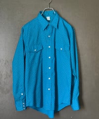 70s Dot pattern western Shirt