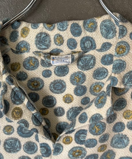 60s made in usa TOWNCRAFT penneys flannel pullover shirt