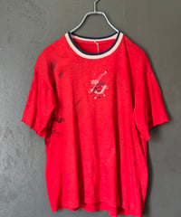 50s~60s damaged handmade stitch T-shirt