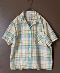 50~60s cotton half sleeve shirt