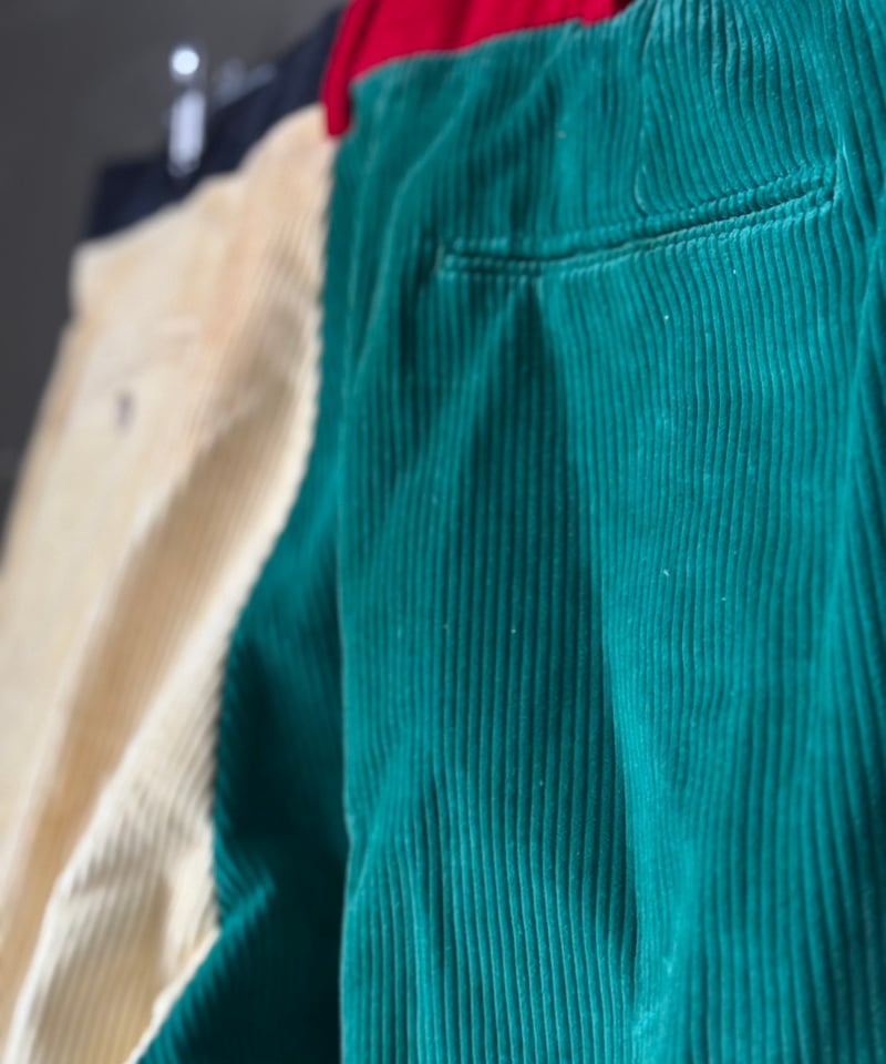 70's Huntington crazy pattern corduroy pants |