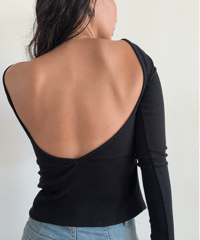 Back V Rib Top