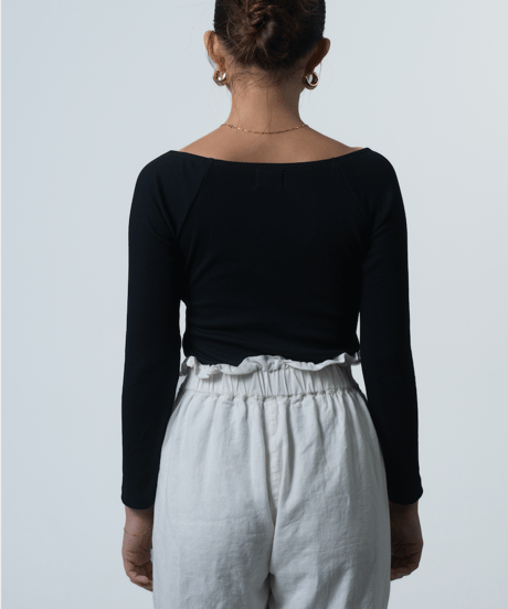 Vneck Rib Top