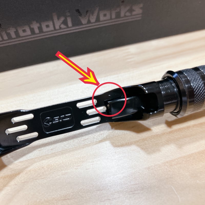 ☆超美品 中古ハンドル】 ◉Hitotoki Works ☆オフセットハンドル ブラ