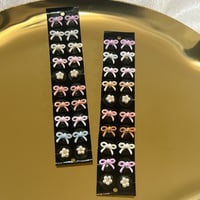 耳ツボジュエリー🎀カラフルリボンパーツ.ジュエリーパーツ.ribbon