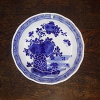 伊万里　印判　柘榴草花文　なます皿