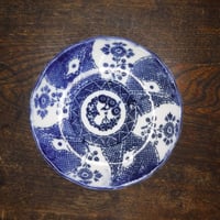 伊万里　草花国旗文　印判　なます皿