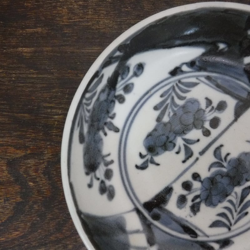 古伊万里 扇牡丹文 なます皿C 江戸期（小甘手） | 暮しの染付舎