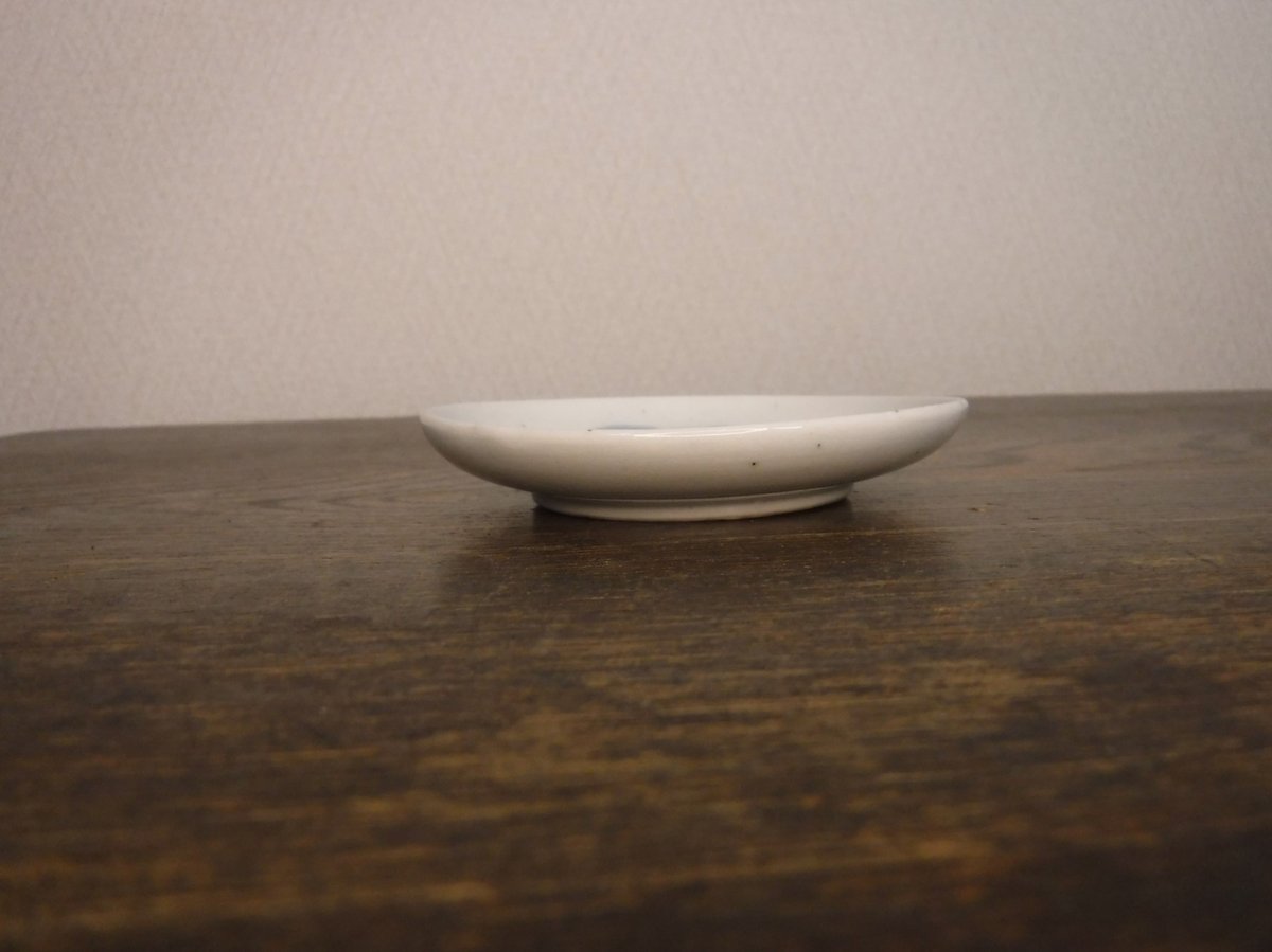 古伊万里 染付 雲鶴文豆皿A 江戸後期～幕末期 | 暮しの染付舎