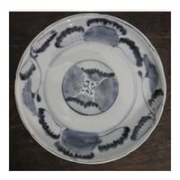 古伊万里　草花唐草文　中皿　江戸期A（甘手）