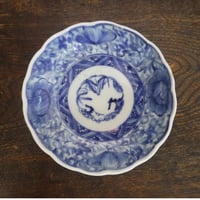 古伊万里　牡丹唐草文なます皿A　幕末～明治初期