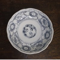 伊万里　線画牡丹文　なます皿A　明治初期