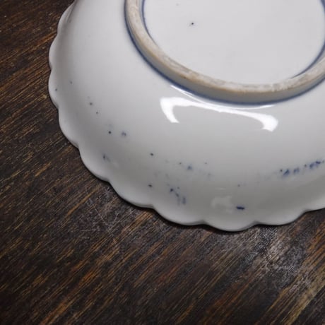 伊万里　印判　鶴亀文小皿1