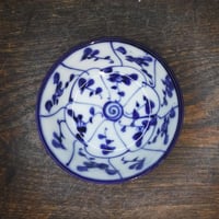 伊万里　染付　ナズナ柄　茶碗１　明治期