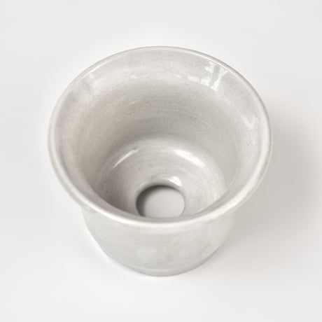 No.4 光沢グレー釉 2.5号浅鉢