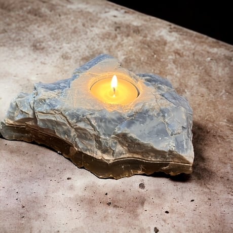 owyhee blue opal candle holder