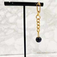 ラピスラズリ　10mm玉　一粒キーホルダー