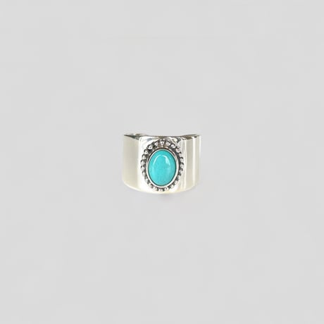 turquoise native flat ring