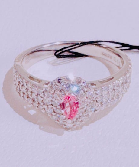 ゆう様 8879 PT950パパらチアサファイア0.235ct/ダイヤ0.66ctリング #12