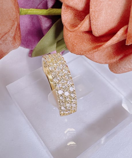 beautiful様 K18YG ダイヤモンド1.0ct リング#12→#13