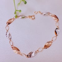 50520 K18YG/WG コンビブレスレット2.65g 18cm
