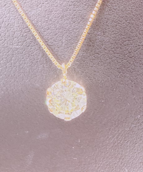 JJFT 30753 K18YG D1.0ct ネックレス スライダー式