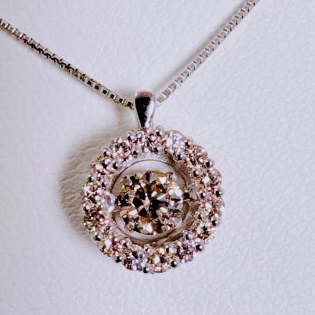 6069 PT900 ダイヤモンド0.30ct/0.20ctネックレス