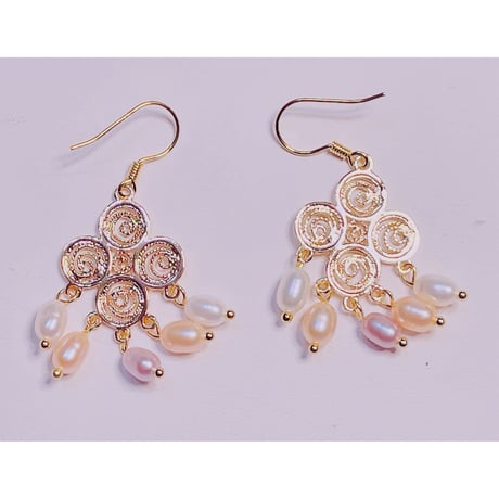 1821 淡水パールフックピアス