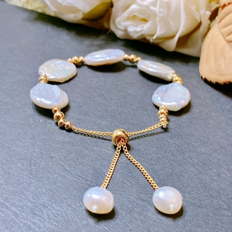 5991 バロック淡水パールブレスレット