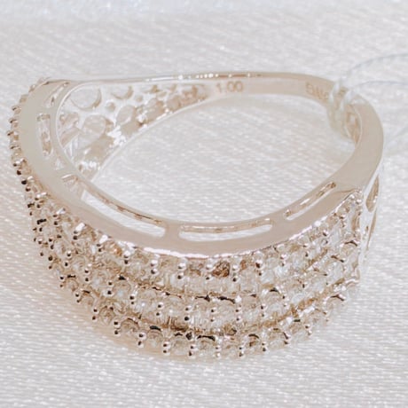 まああ様 TJF20773 K18WG D1.0ct リング #12→