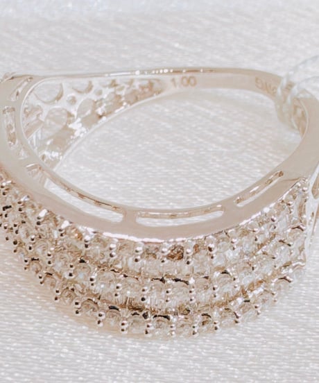 まああ様 TJF20773 K18WG D1.0ct リング #12→