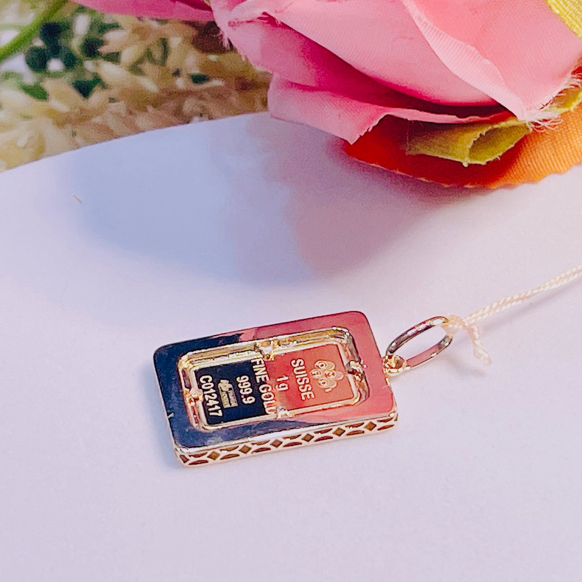 カトちゃん様 3570 K24YGペンダントトップ K18YG金具 3.13g | Naott