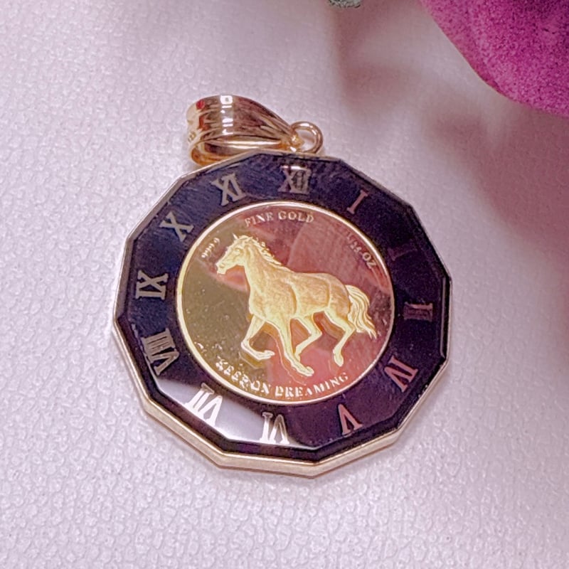 めぐそう様 20752 K24 コインペンダント K18枠 | Naotto's shop b