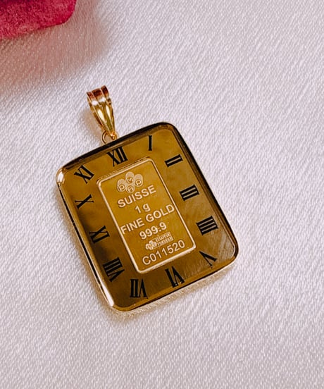 32312 K24 マリア様コイン K18YG金具