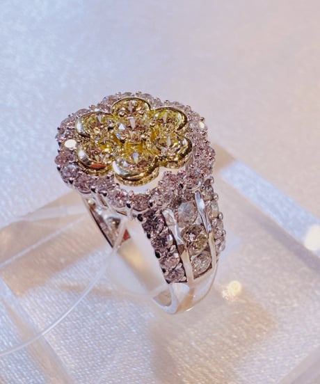 ゆう様 JGJE20072 PT950/K18YG 2.00ct リング　#13
