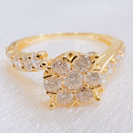 TJF20805 K18YG D1.0ct リング #14→
