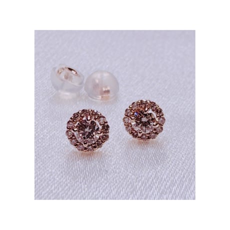 IJK8052 K18YG ダイヤモンド0.05ctピアス