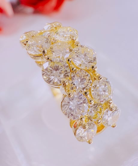 20976 K18YG D2.00ct リング #16
