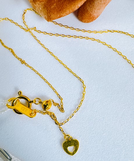 はな様 20457 K24YG 小豆ネックレス45センチ 1.6g