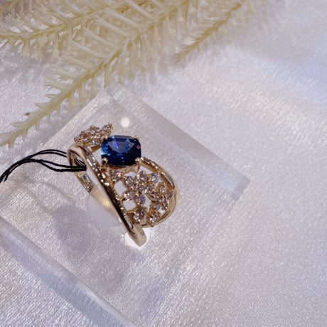 JGJE20004  K18YG S0.65ct/D0.30ctリング
