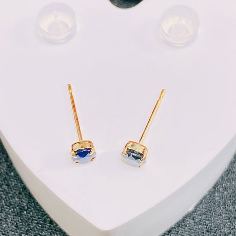 はな様 6510 K18YG  サファイア  3.5mm ピアス