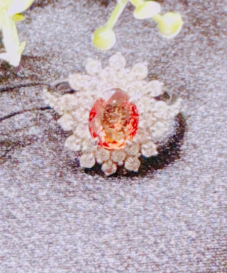 HS様 6139 PT950 パパラチアサファイア1.92ct/ダイヤモンド1.14ct リング GIA #11