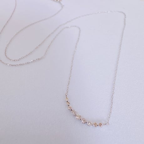 6053 PT900 ダイヤモンド0.10ctネックレス