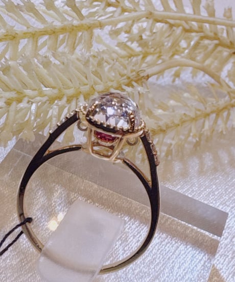 SOTALOVE様 JGJE20021 K18YG ピンクトルマリン0.20ct/D0.05 リング