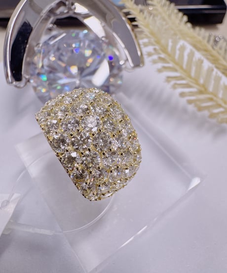 じゅんママ様 20238 K18YG ダイヤモンド5.0ct リング