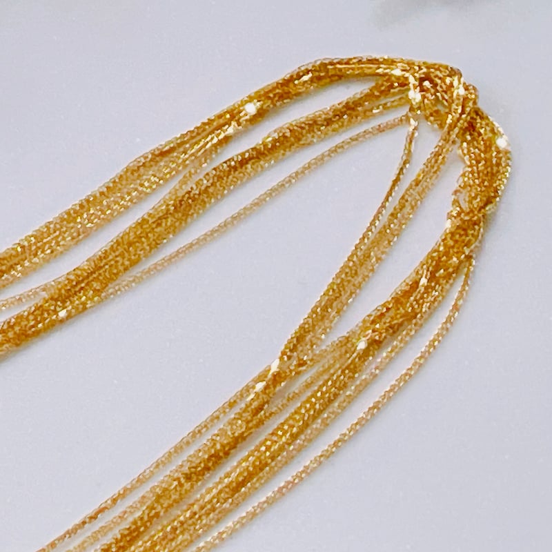 K18YGネックレス 45センチ